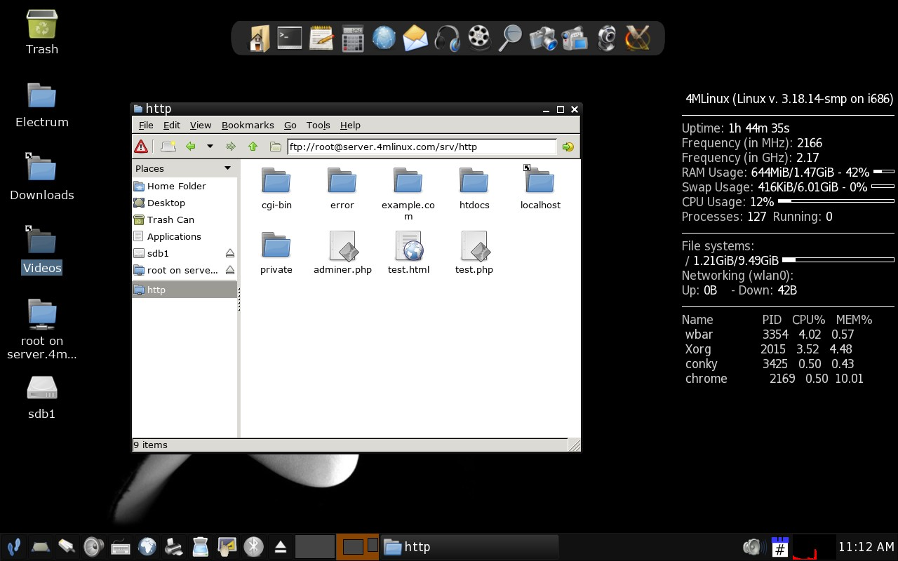 4MLinux desktop screenshot: 13.0