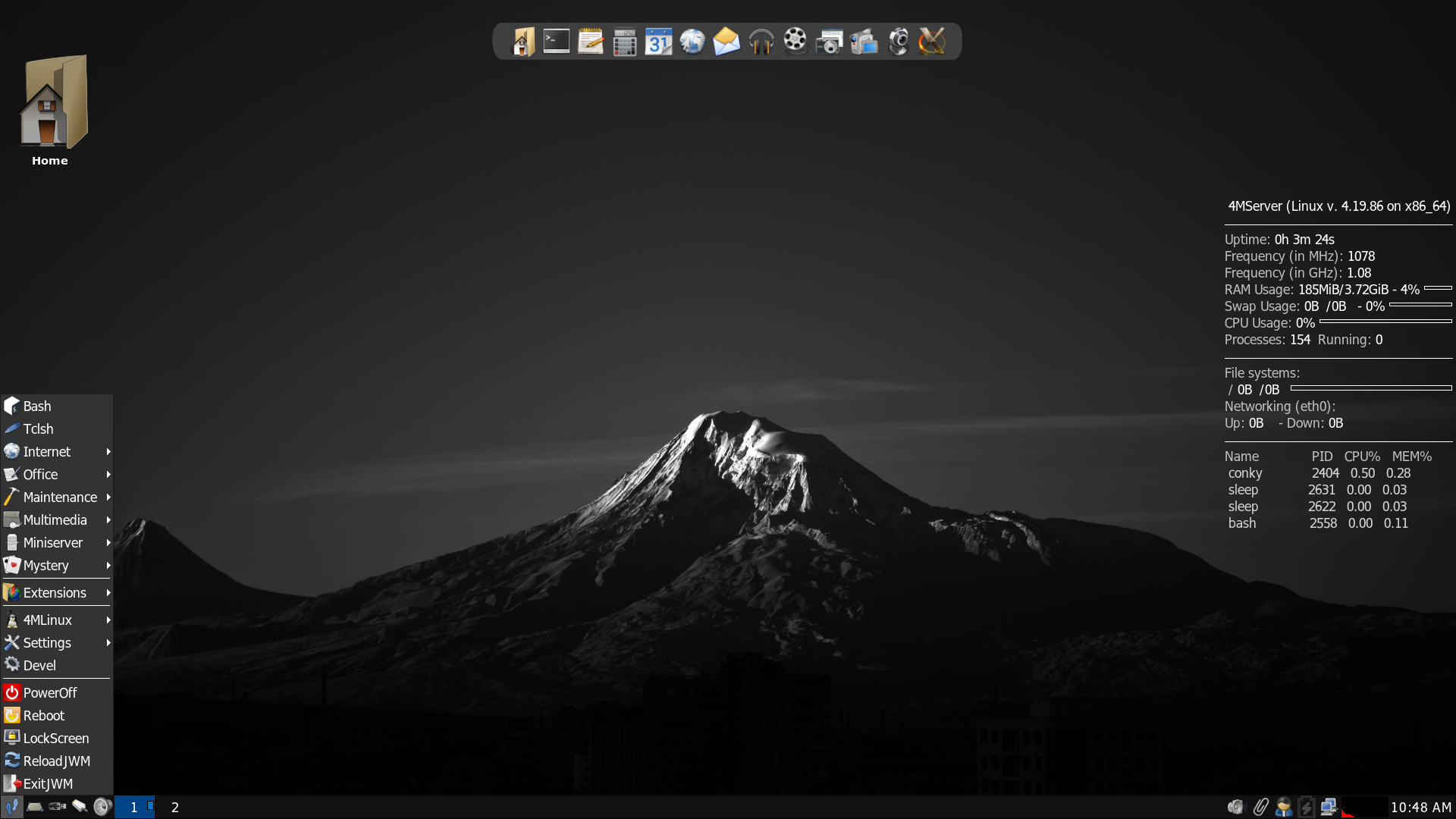 4MLinux desktop screenshot: 31.0