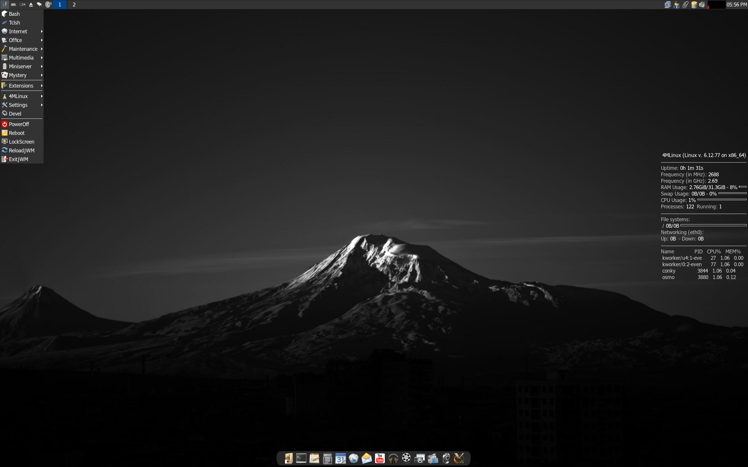 4MLinux desktop screenshot: 51.0