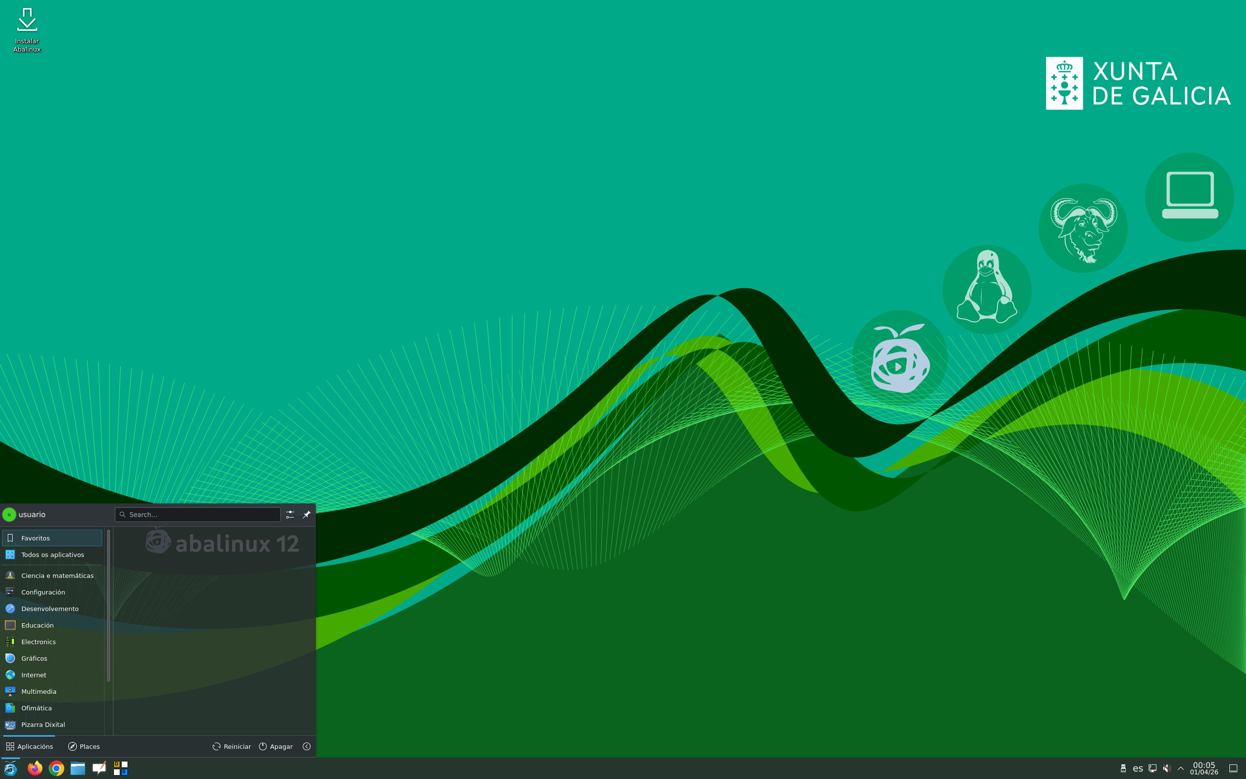 Abalinux desktop screenshot: 12