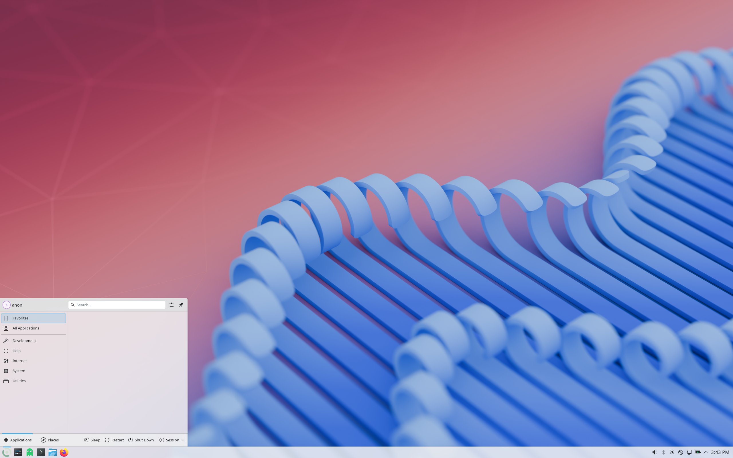 AfagOS desktop screenshot: 20250929