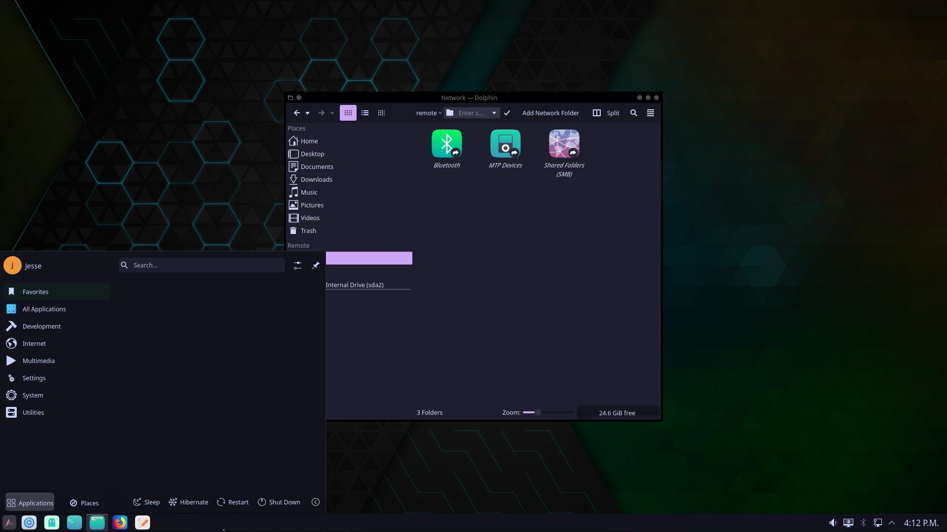 AgarimOS desktop screenshot: 20221114 dolphin