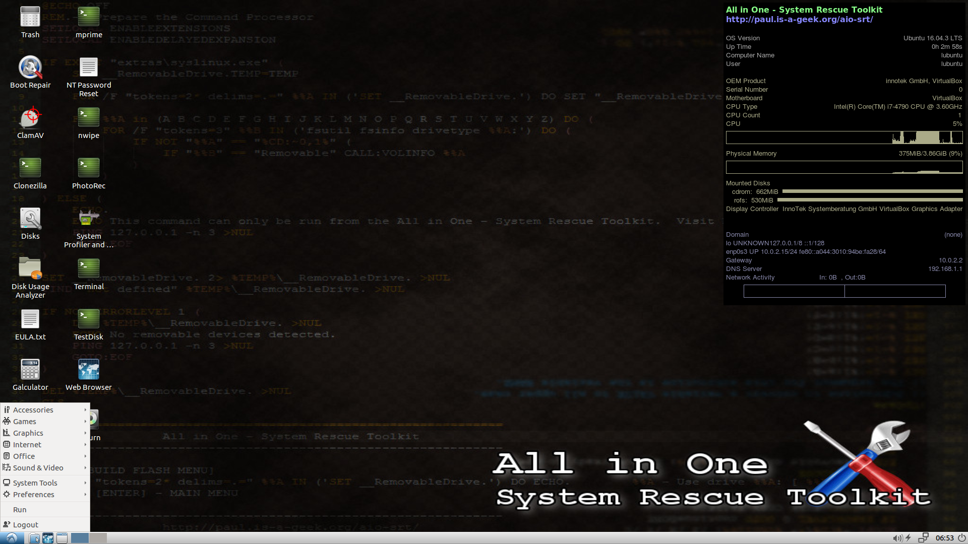 AiO-SRT desktop screenshot: 2018 01 02