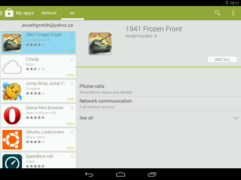 Android desktop screenshot: x86 4.4 apps