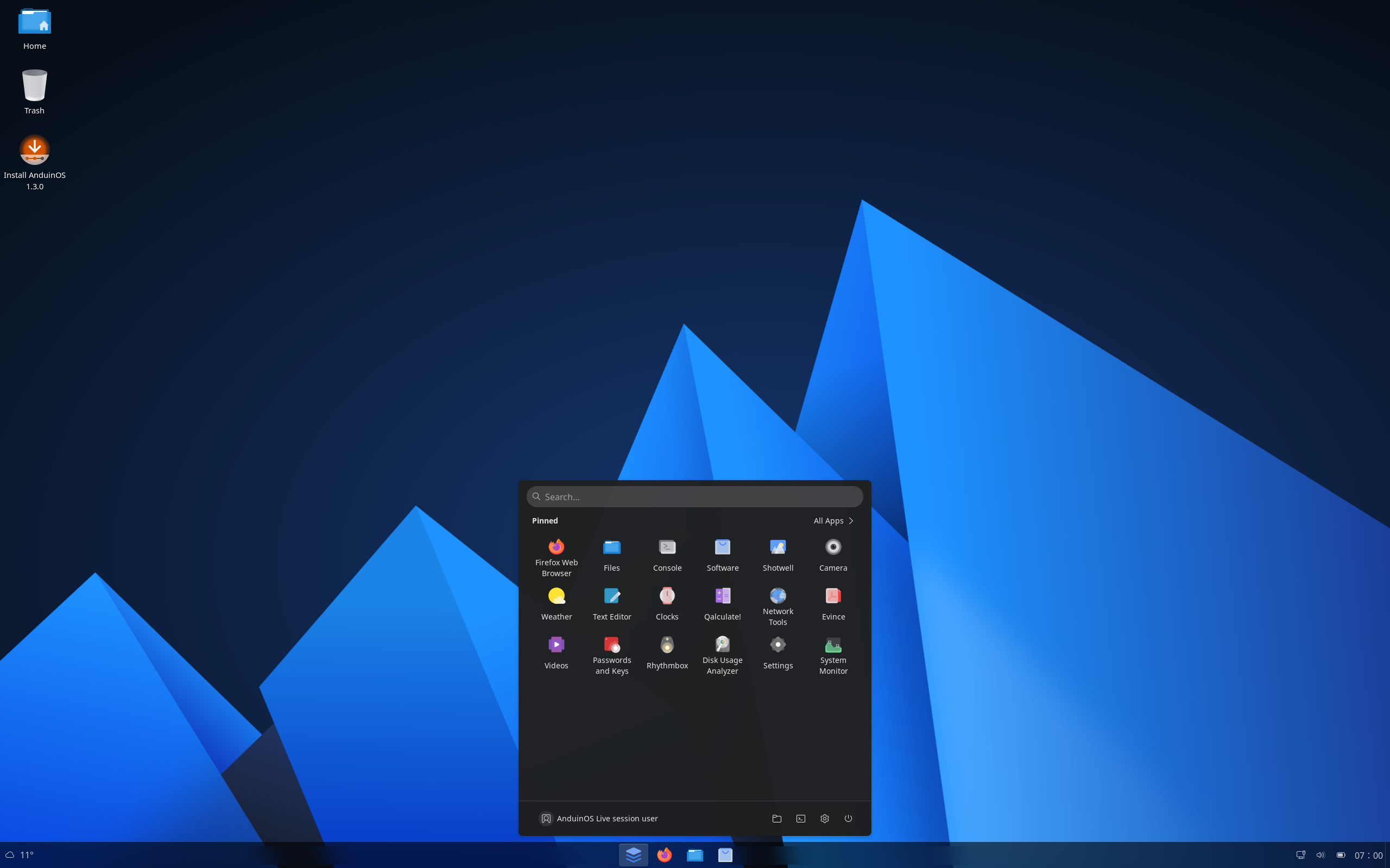 AnduinOS desktop screenshot: 1.3.0