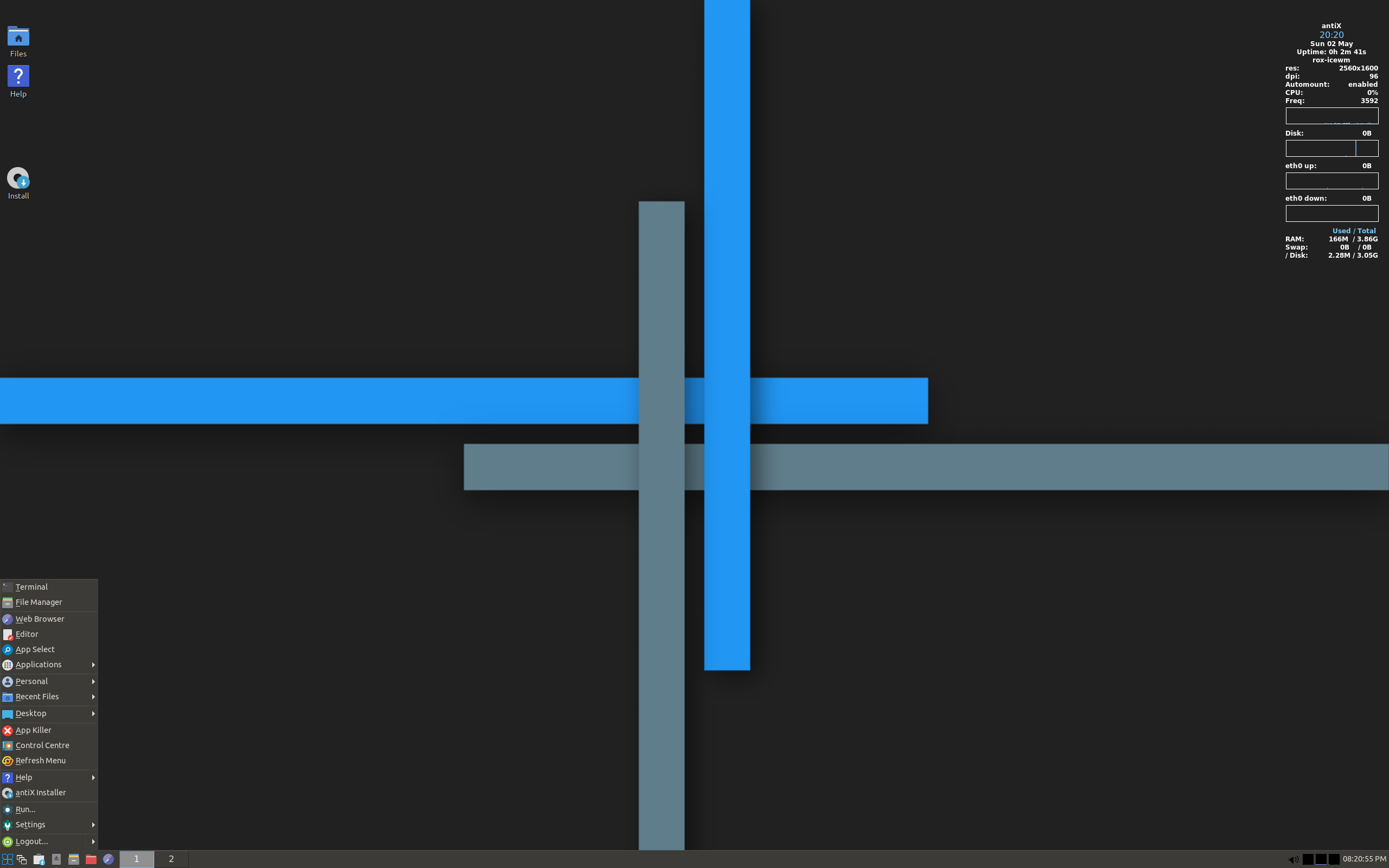 antiX desktop screenshot: 19.4