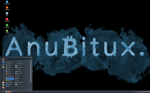 AnuBitux desktop screenshot: Distribution overview