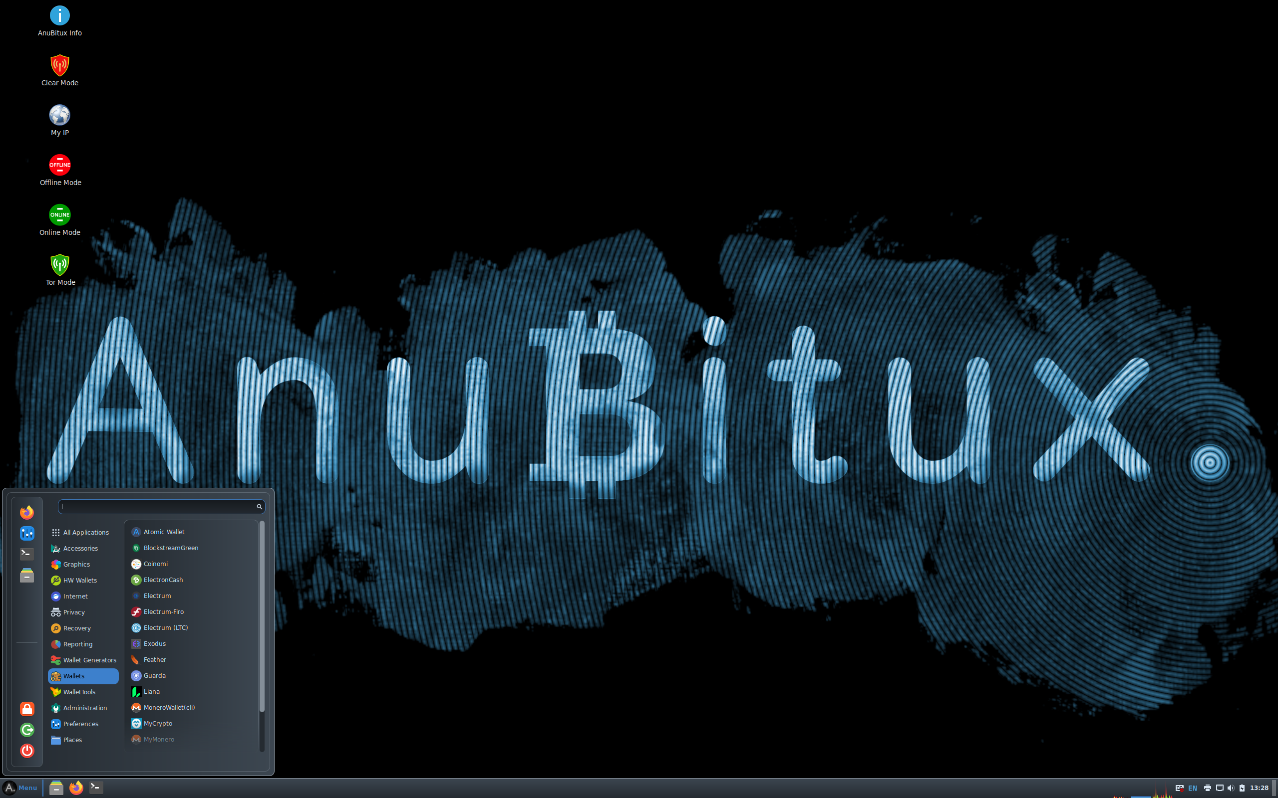 AnuBitux desktop screenshot: 3.5.4