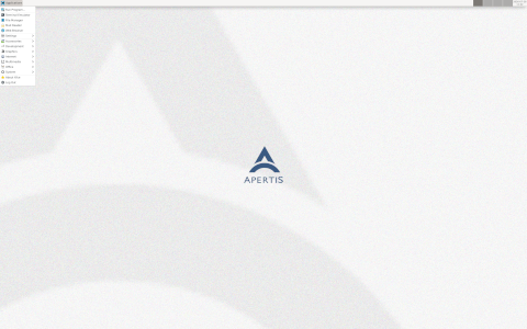 Apertis desktop screenshot: Distribution overview