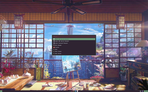 ArchBANG desktop screenshot: Distribution overview