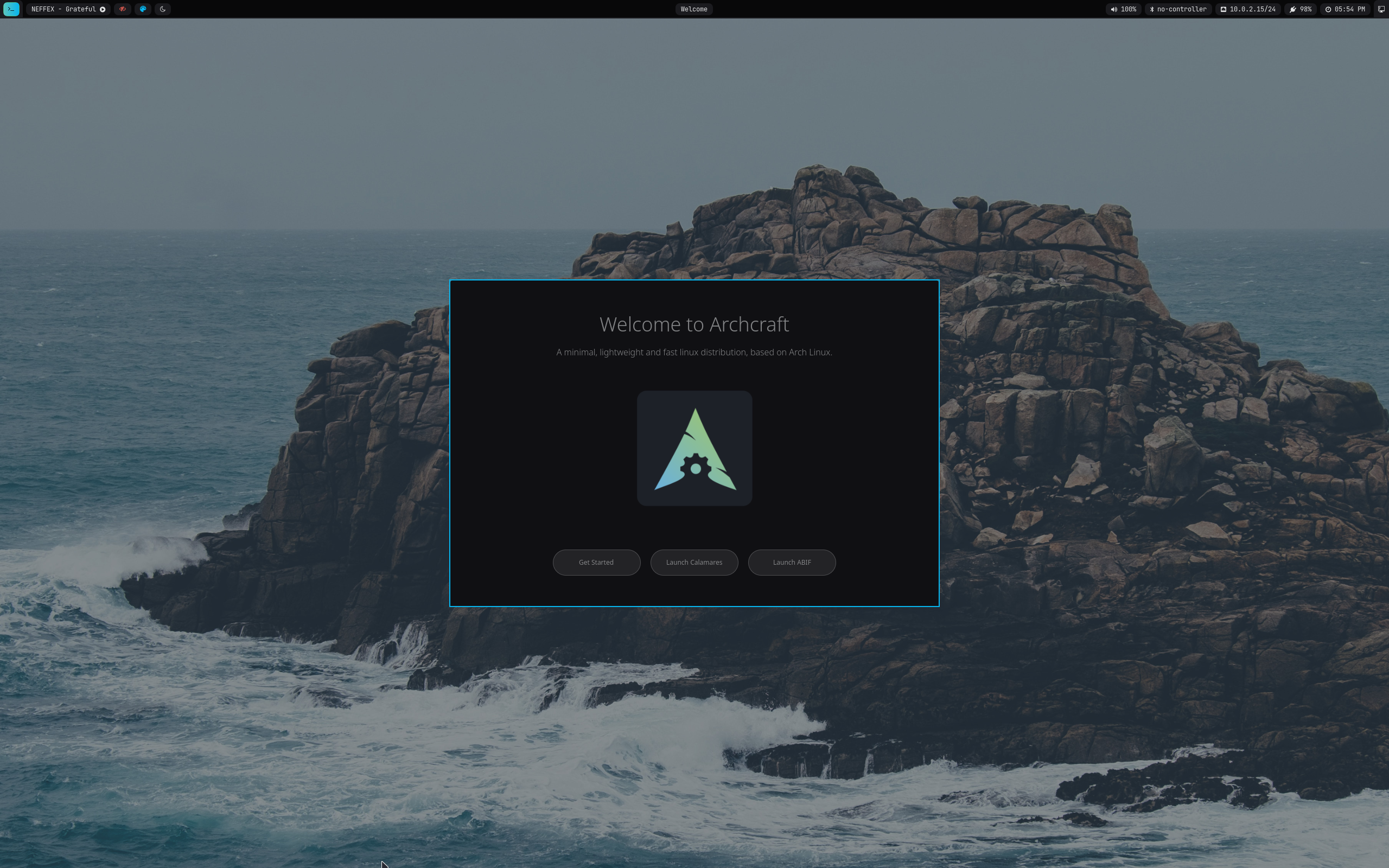 Archcraft desktop screenshot: 2026.08.01 sway