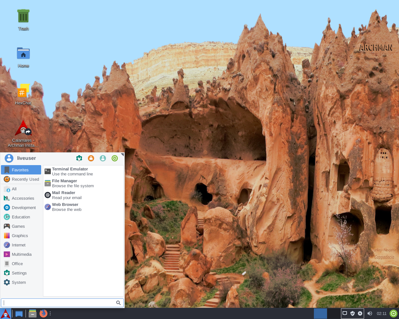 Archman desktop screenshot: 2018.09