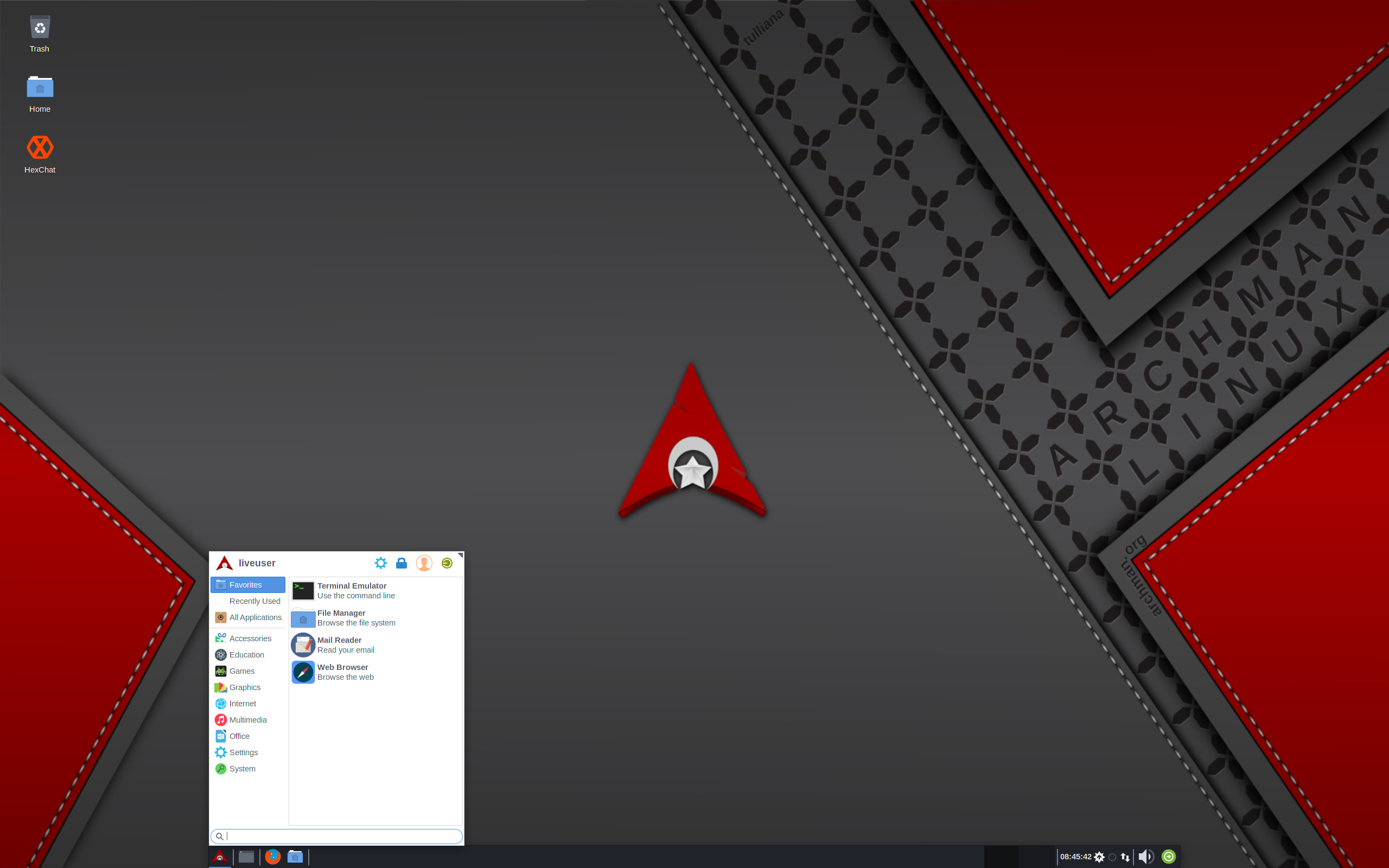 Archman desktop screenshot: 2020 10