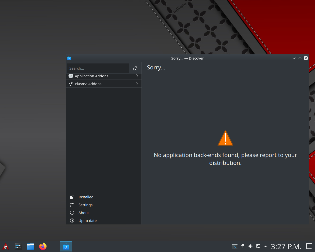 Archman desktop screenshot: 2020 11 12 discover