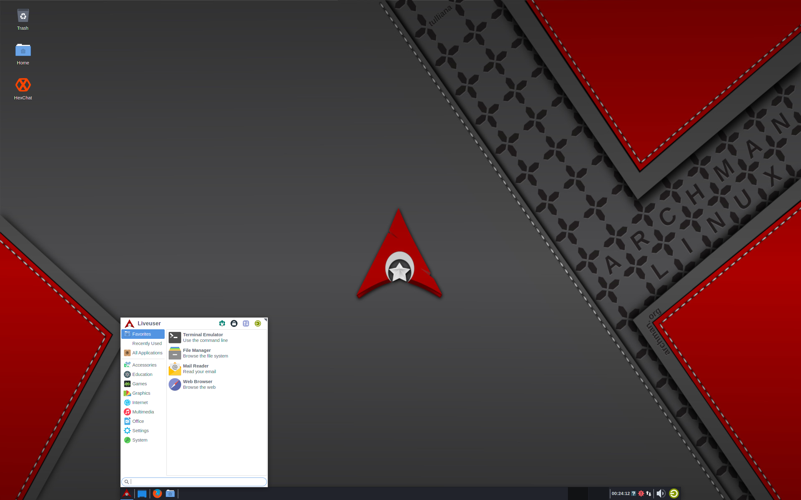 Archman desktop screenshot: 20210501 xfce