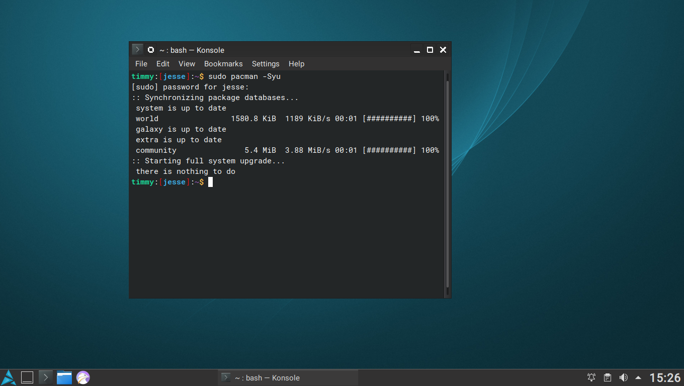 Artix desktop screenshot: 20210101 pacman