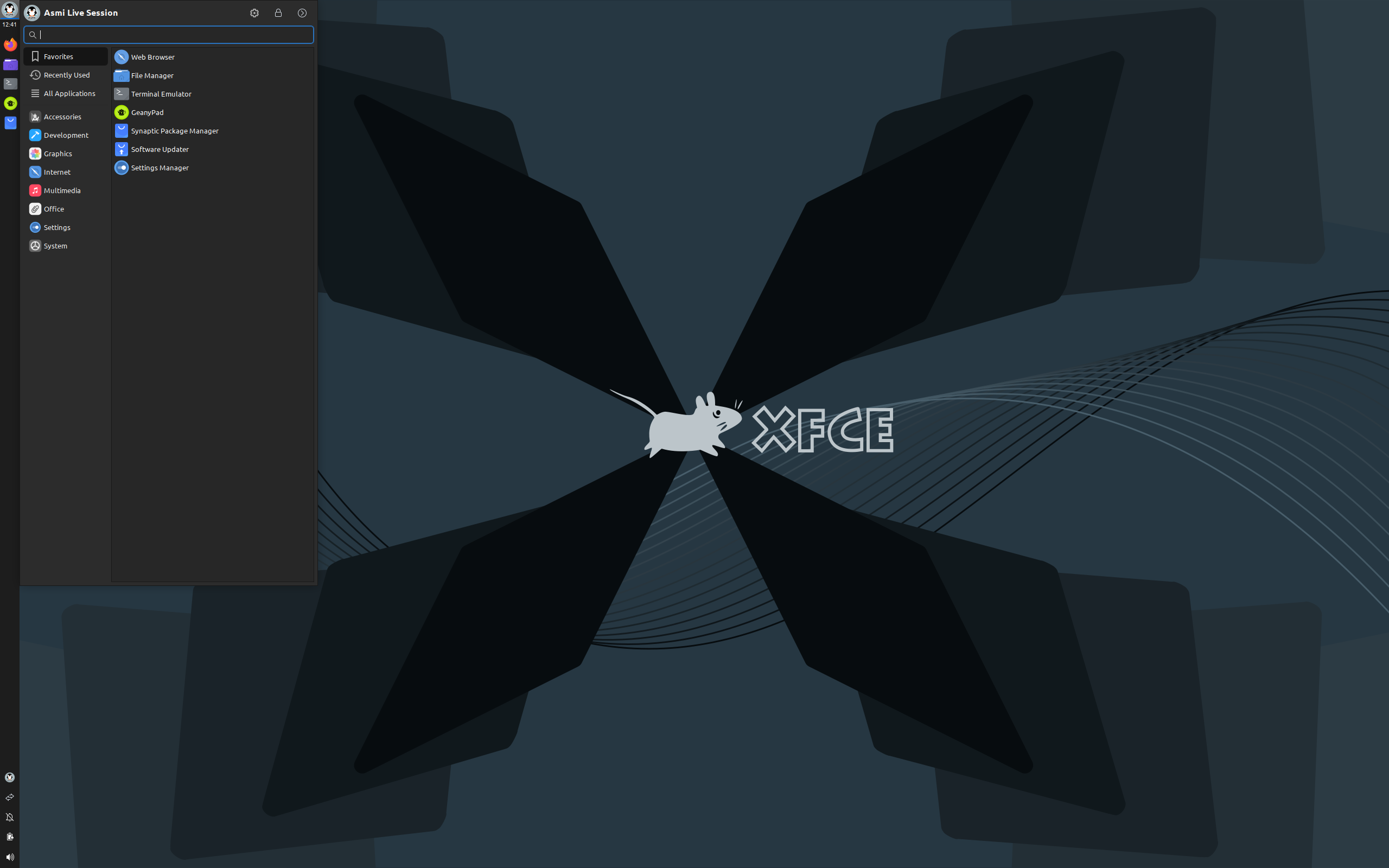 Asmi desktop screenshot: 26.04