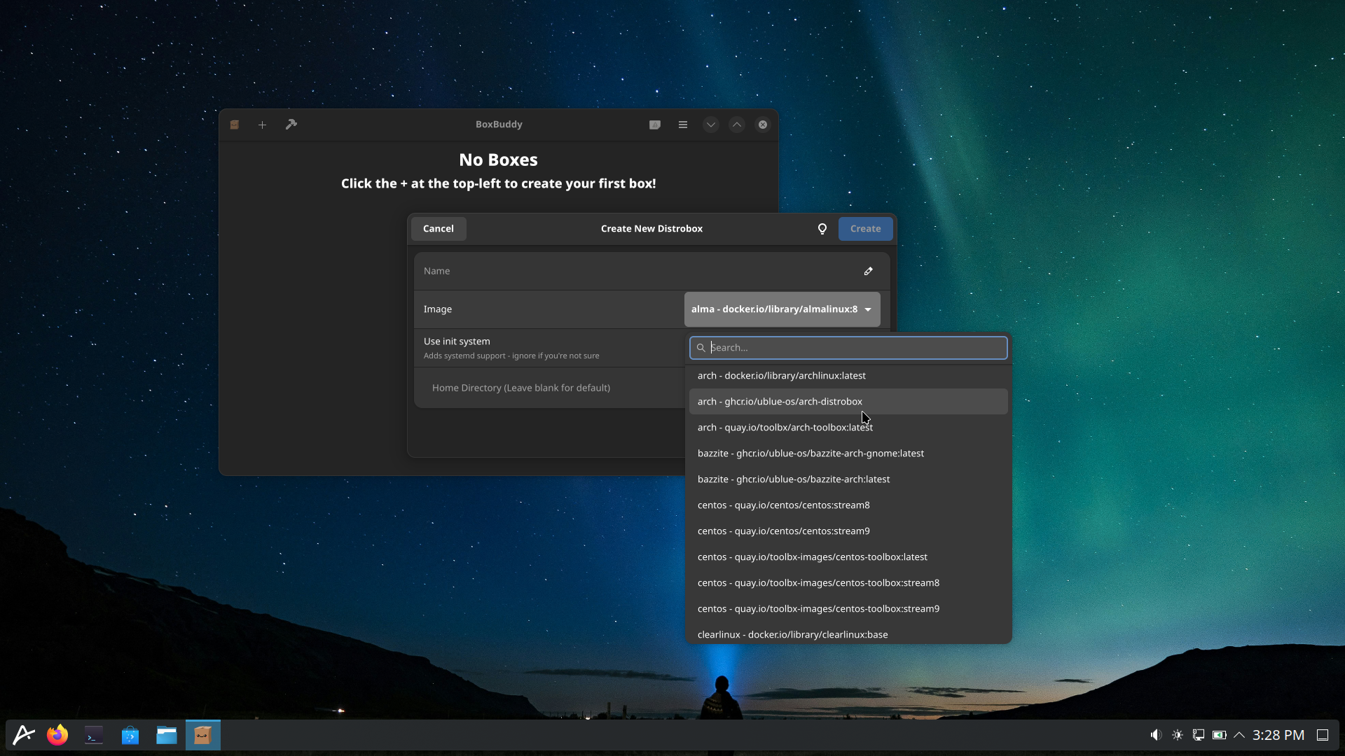 Aurora desktop screenshot: 2025 boxbuddy