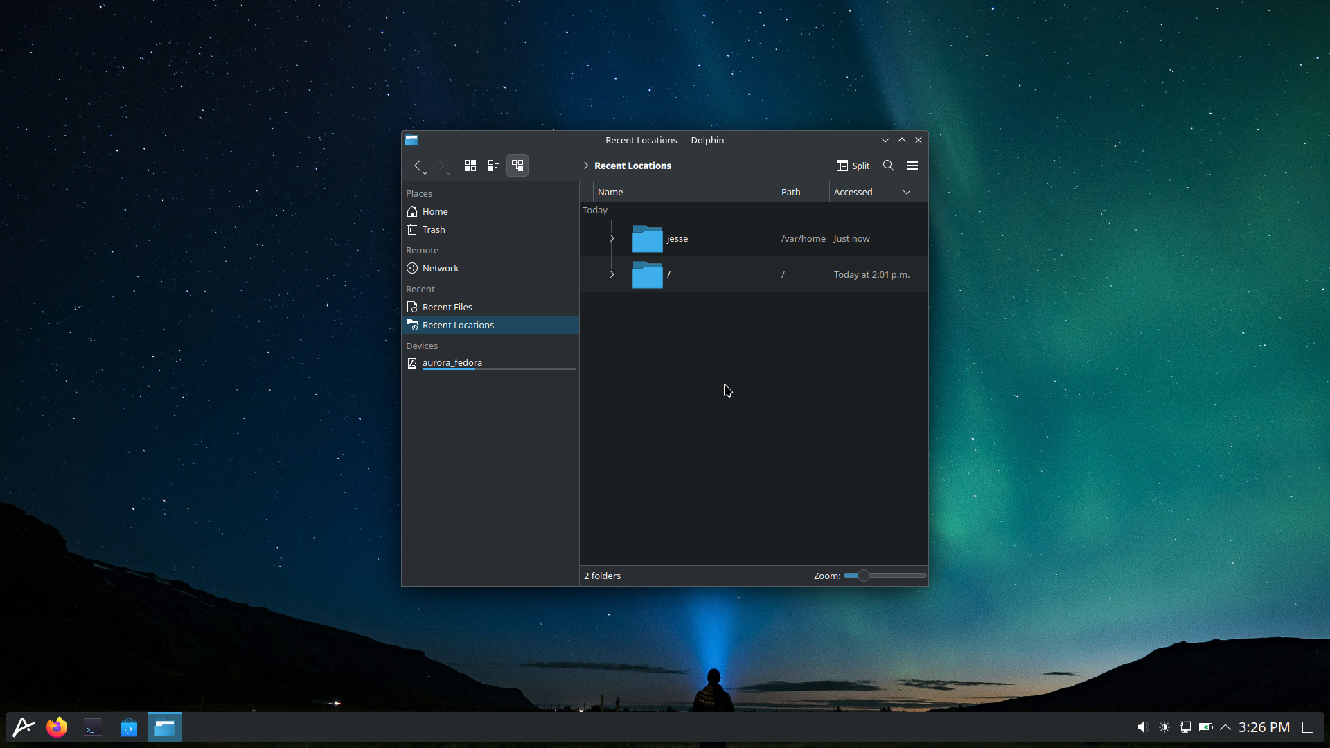 Aurora desktop screenshot: 2025 dolphine