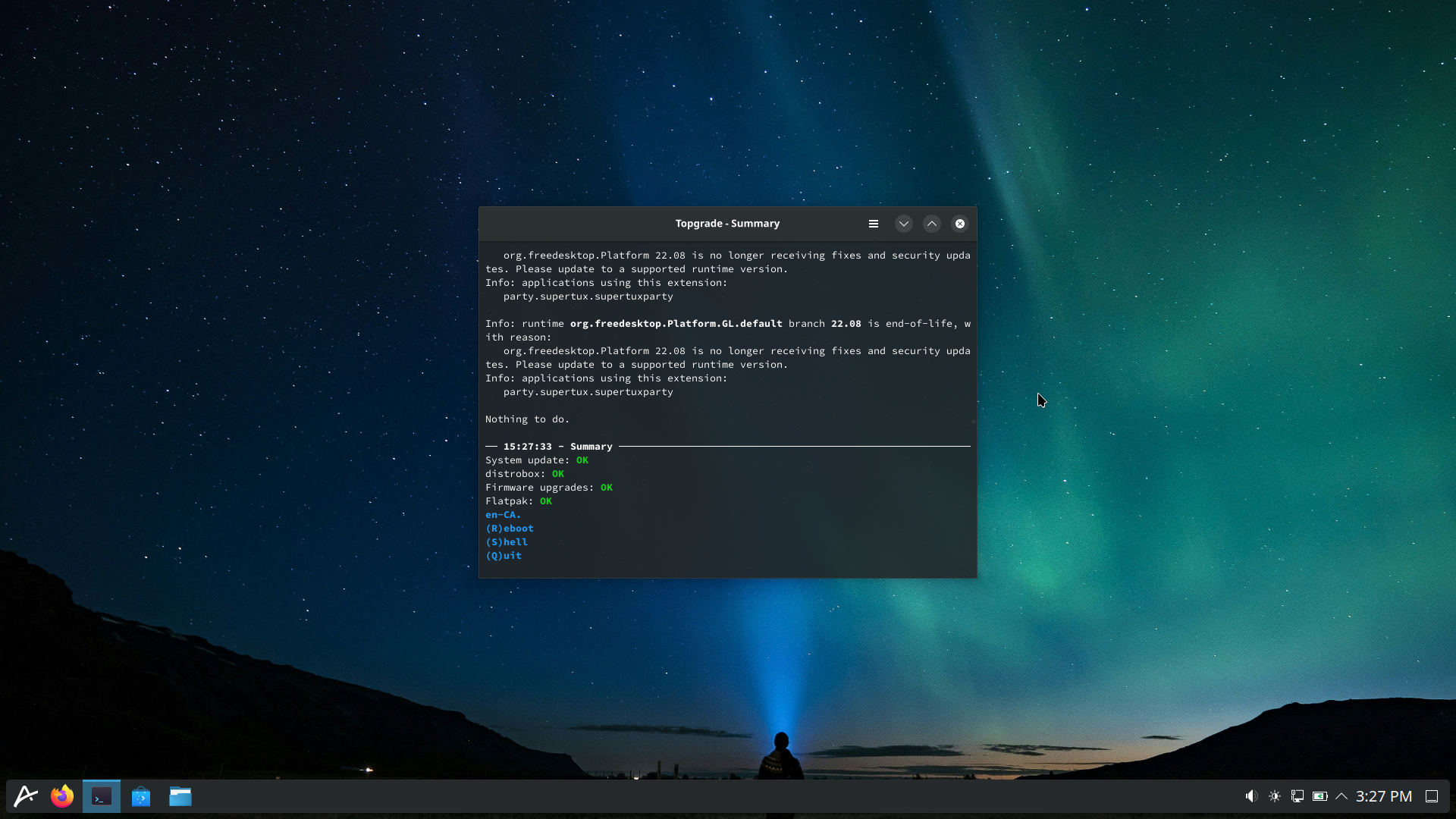 Aurora desktop screenshot: 2025 updates