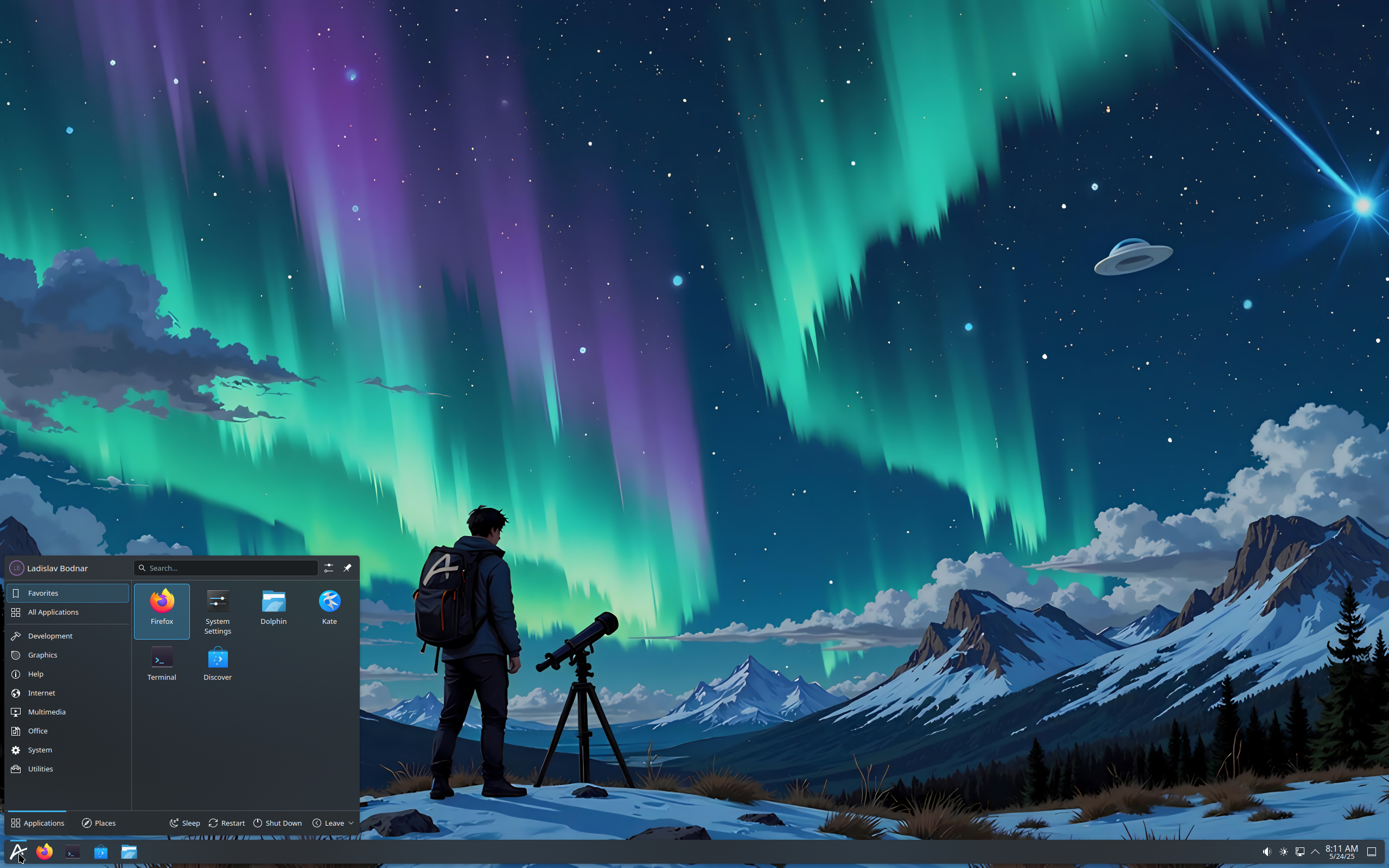 Aurora desktop screenshot: 42.20250518