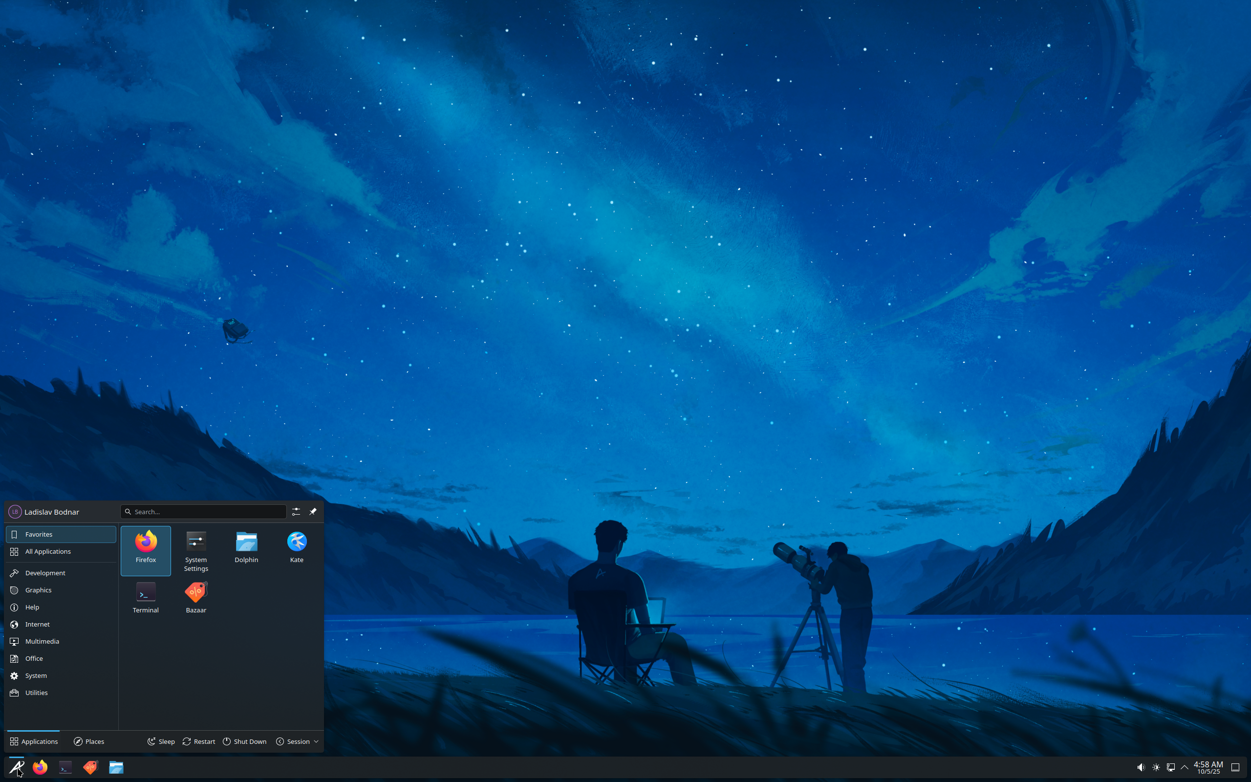 Aurora desktop screenshot: 42.20251005