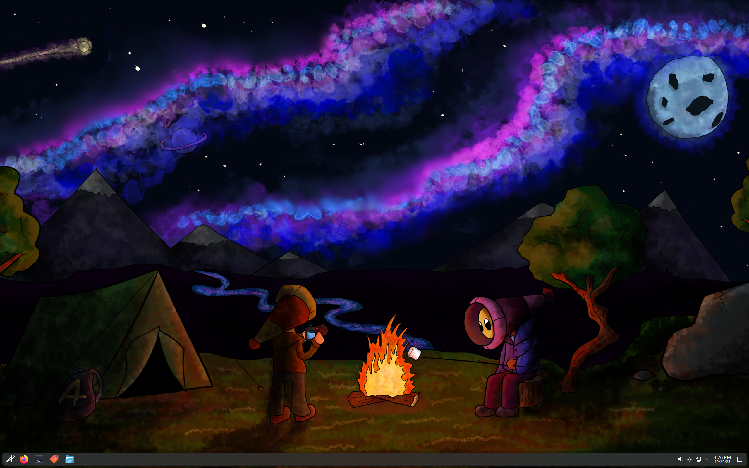 Aurora desktop screenshot: 43 20251216