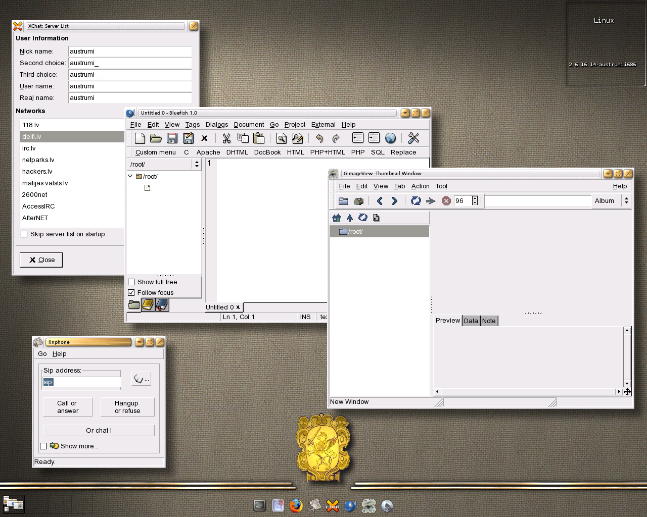 AUSTRUMI desktop screenshot: 1.2.0