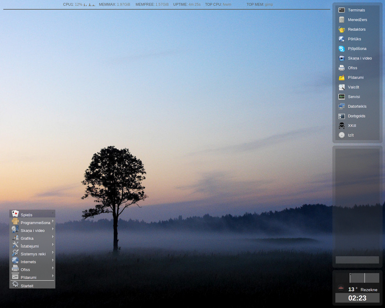 AUSTRUMI desktop screenshot: 2.2.5