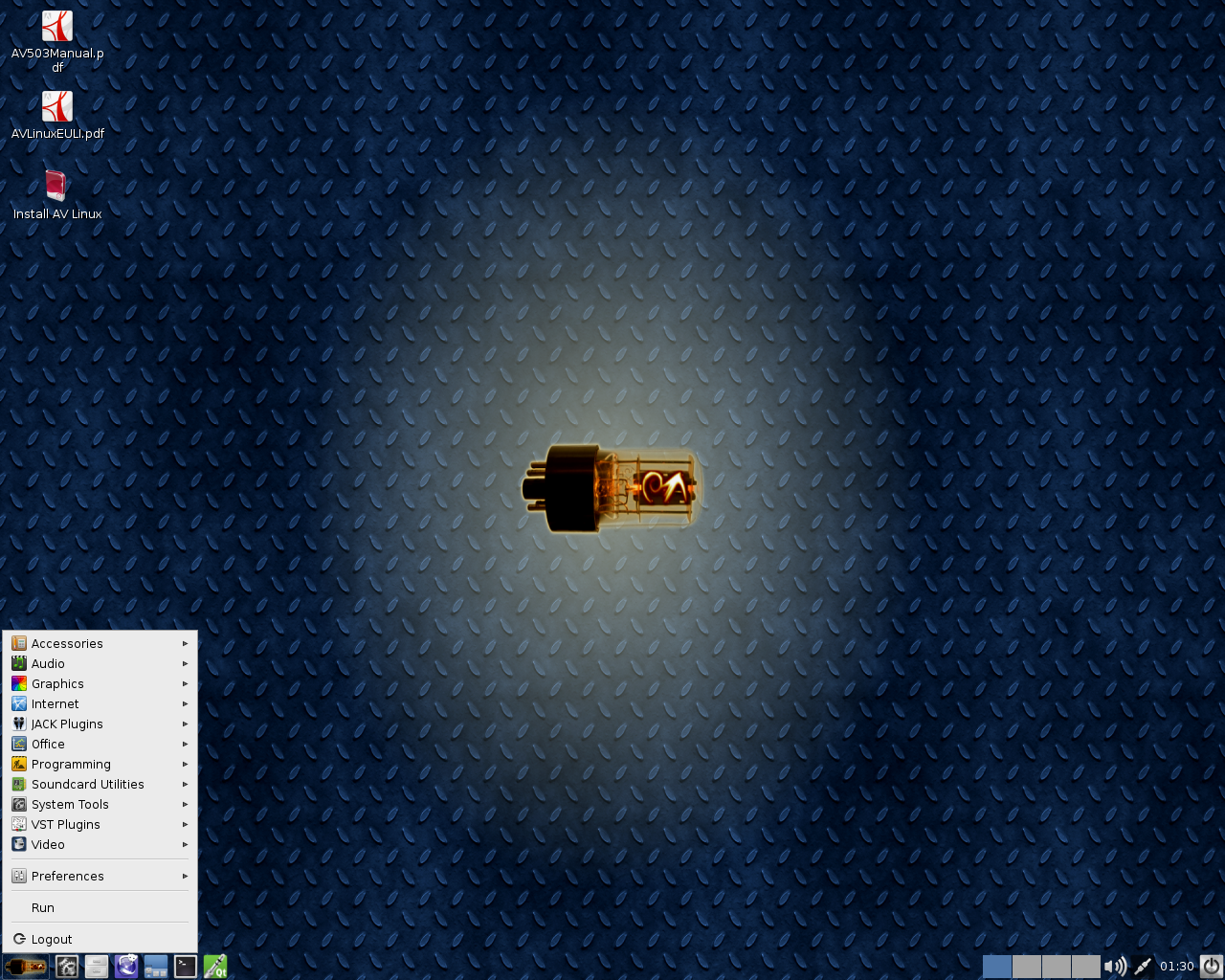 AV Linux desktop screenshot: 5.0.3