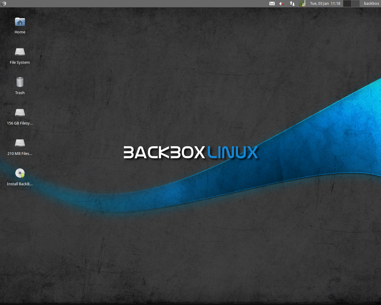 BackBox desktop screenshot: 2.01
