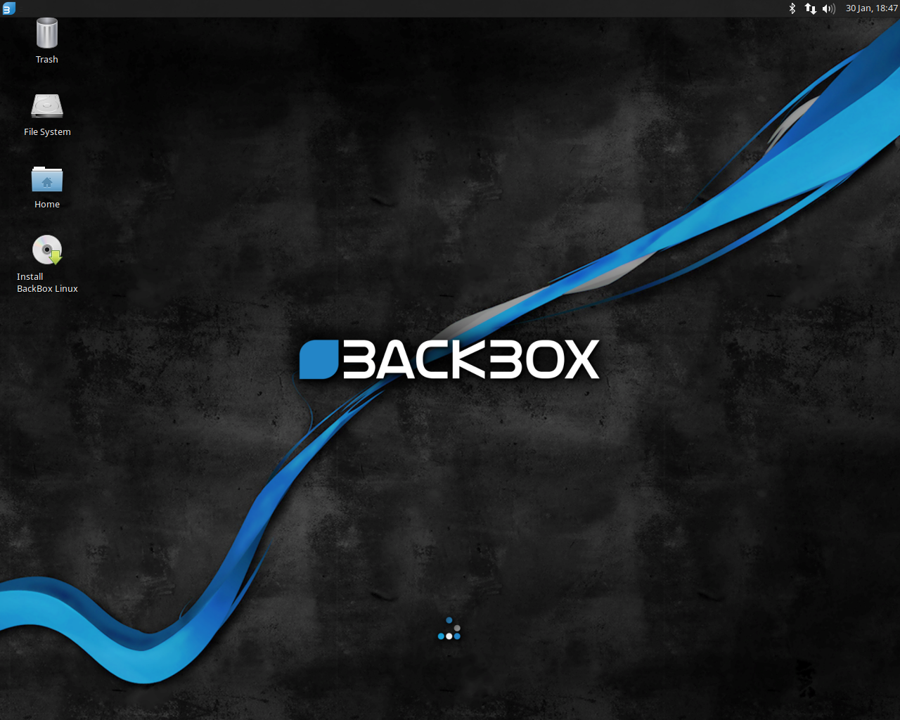 BackBox desktop screenshot: 4.1 desktop