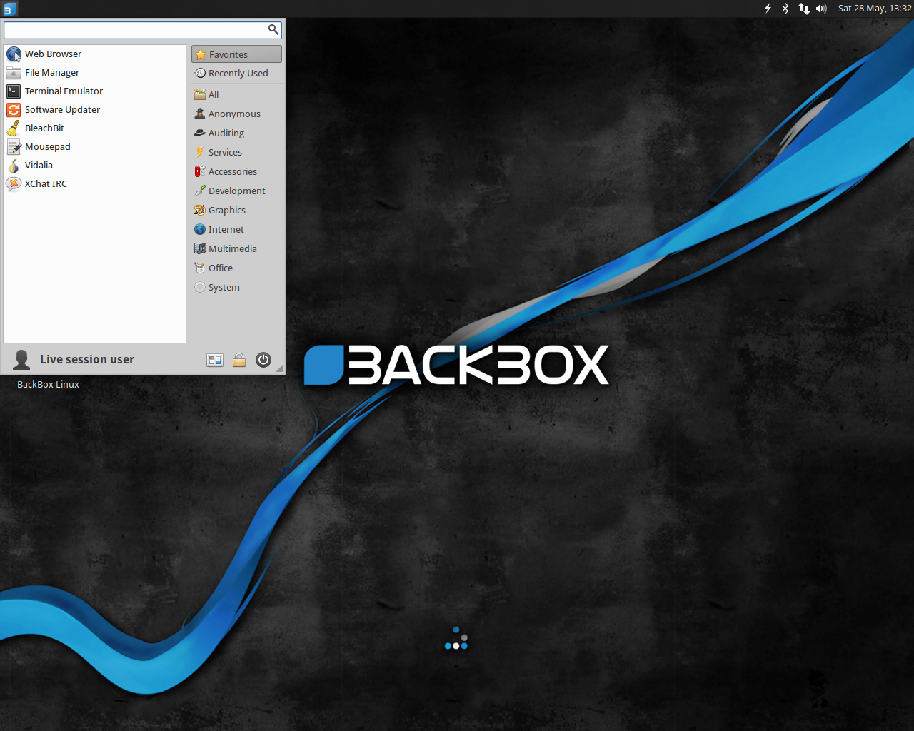 BackBox desktop screenshot: 4.6