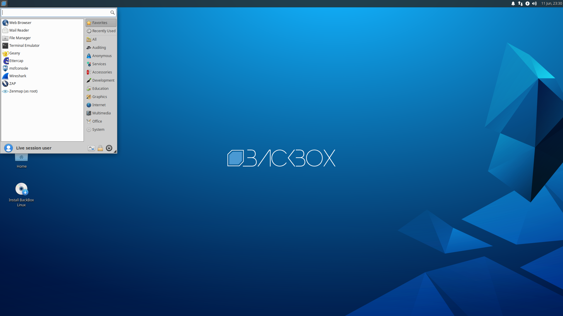 BackBox desktop screenshot: 6