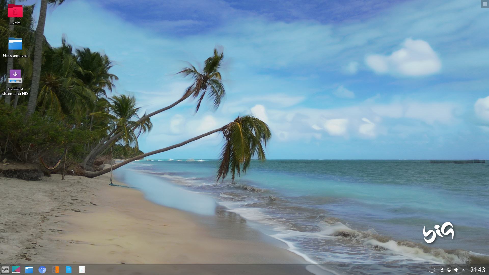 BigLinux desktop screenshot: 19.04