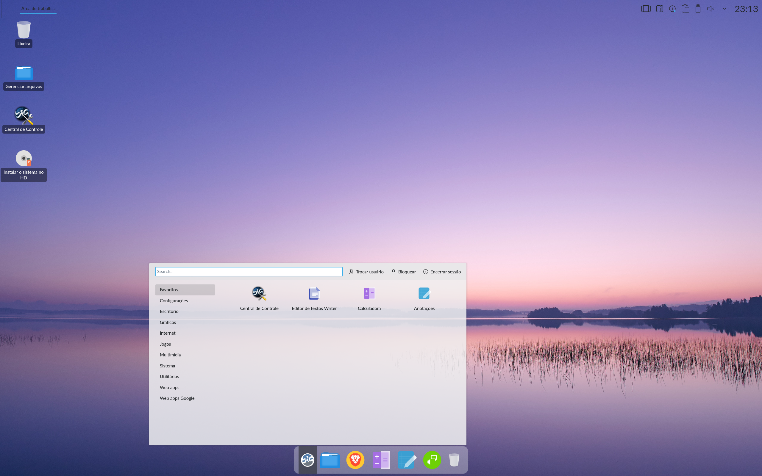 BigLinux desktop screenshot: 2022 02 07