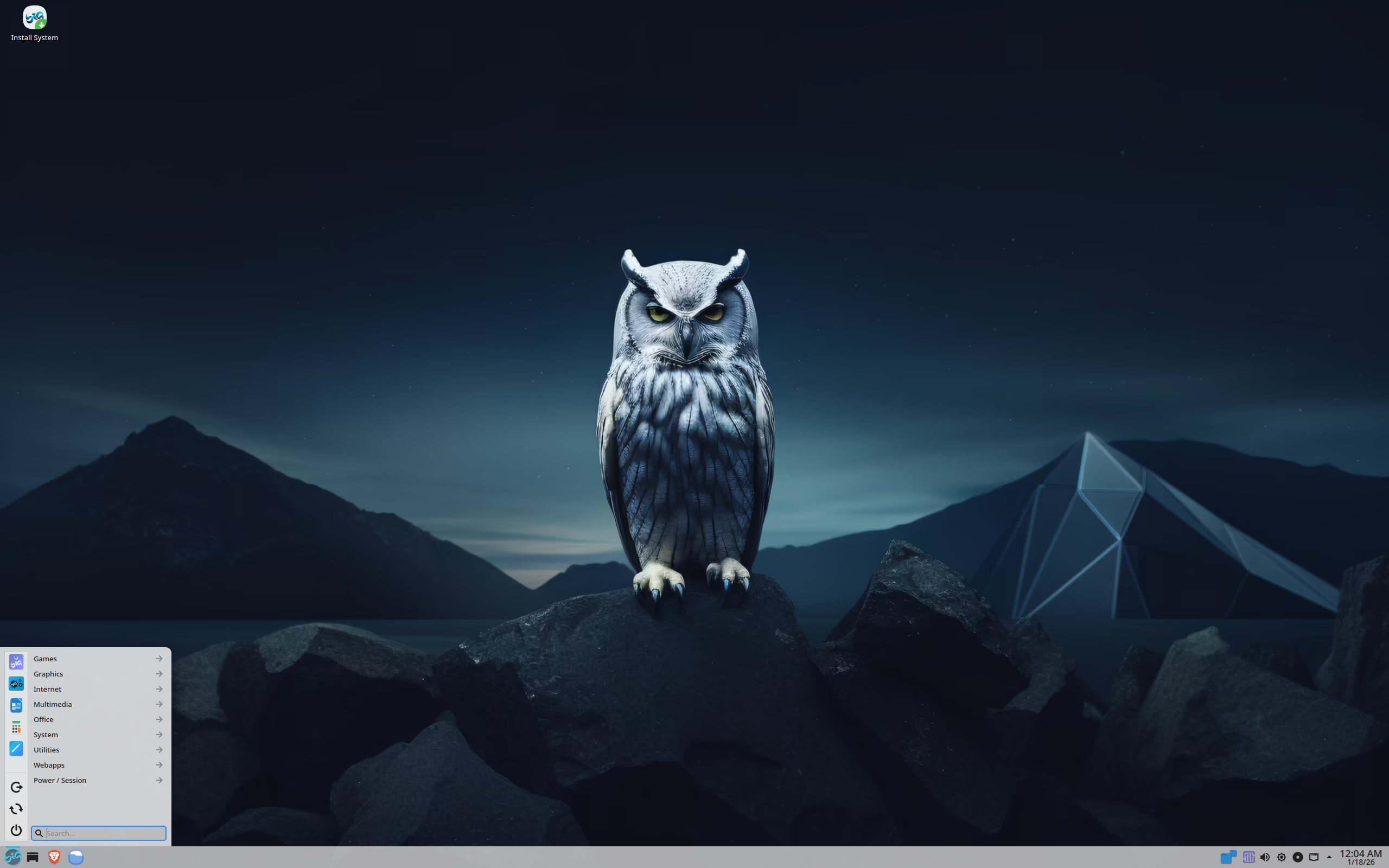 BigLinux desktop screenshot: 2026.01.18