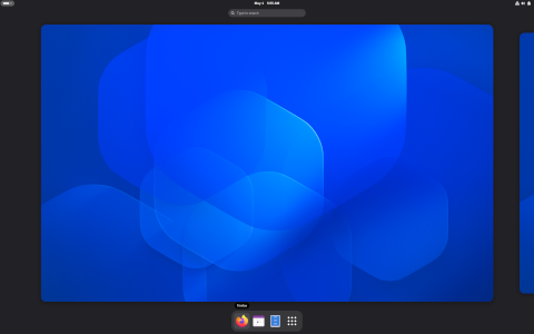 blendOS desktop screenshot: Distribution overview