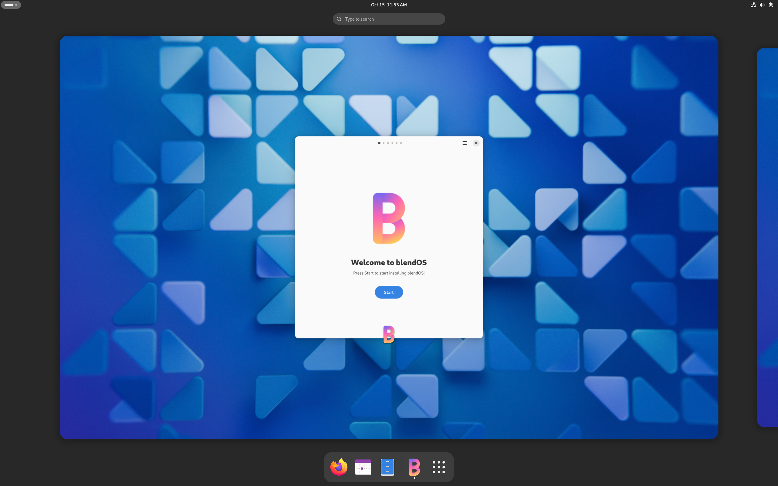 blendOS desktop screenshot: 4