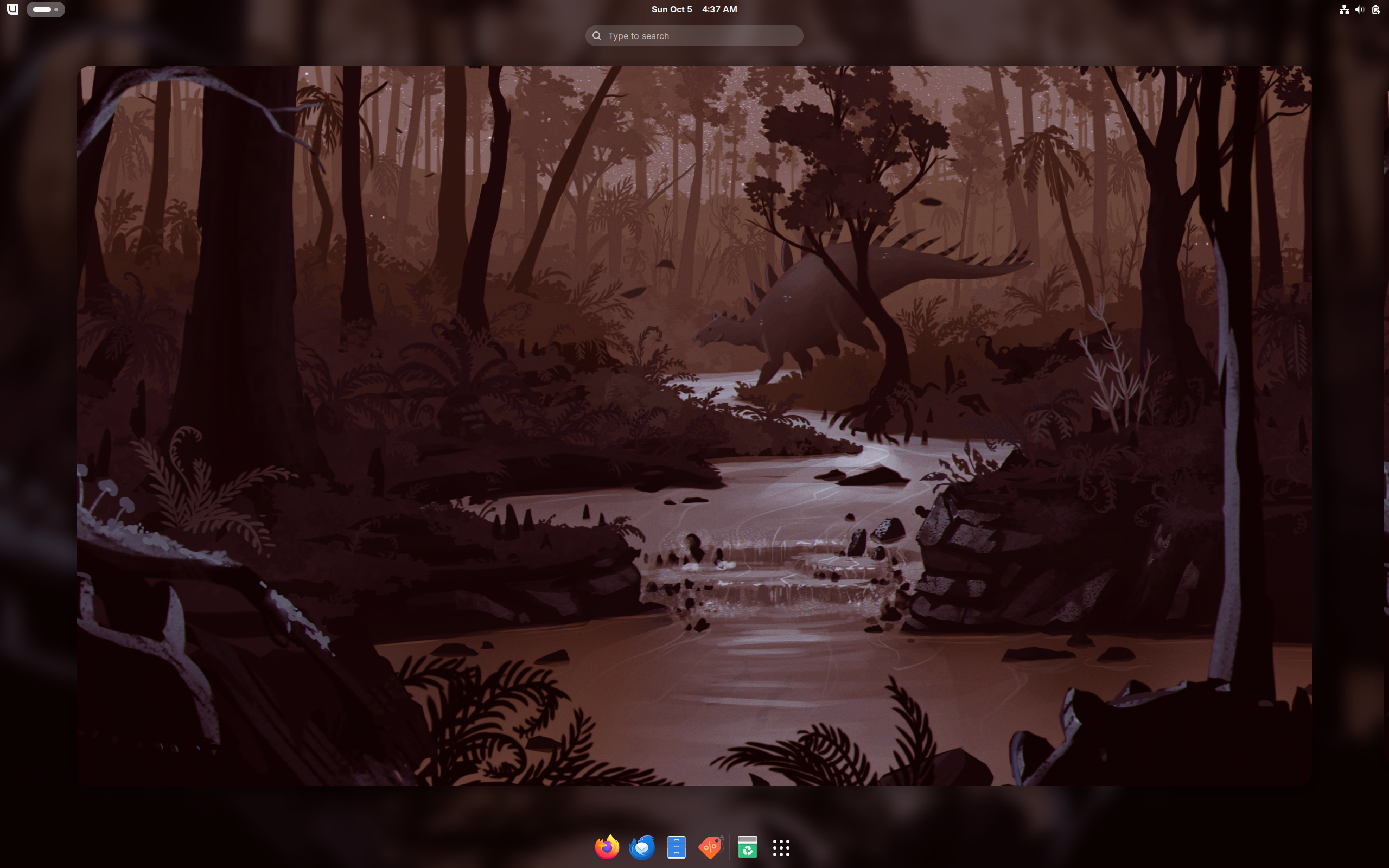 Bluefin desktop screenshot: 42.20251005
