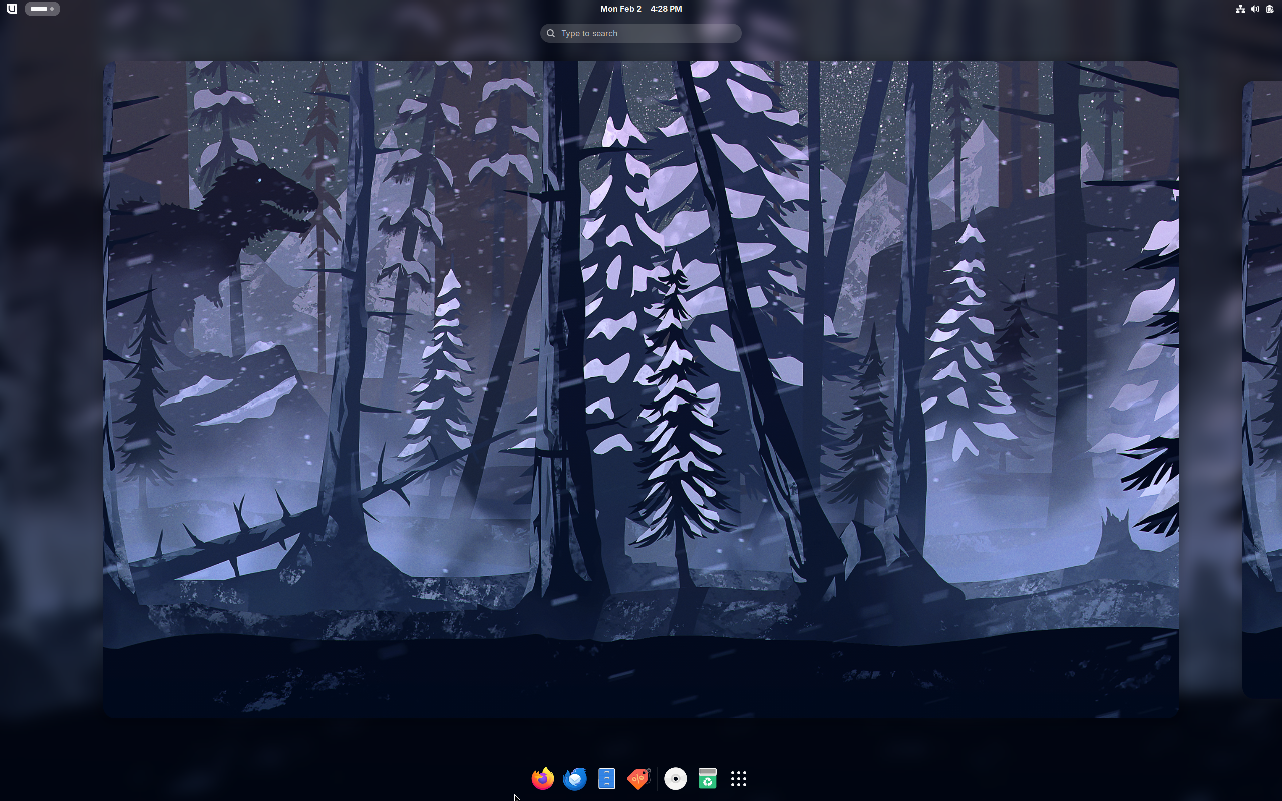 Bluefin desktop screenshot: 43.20260127