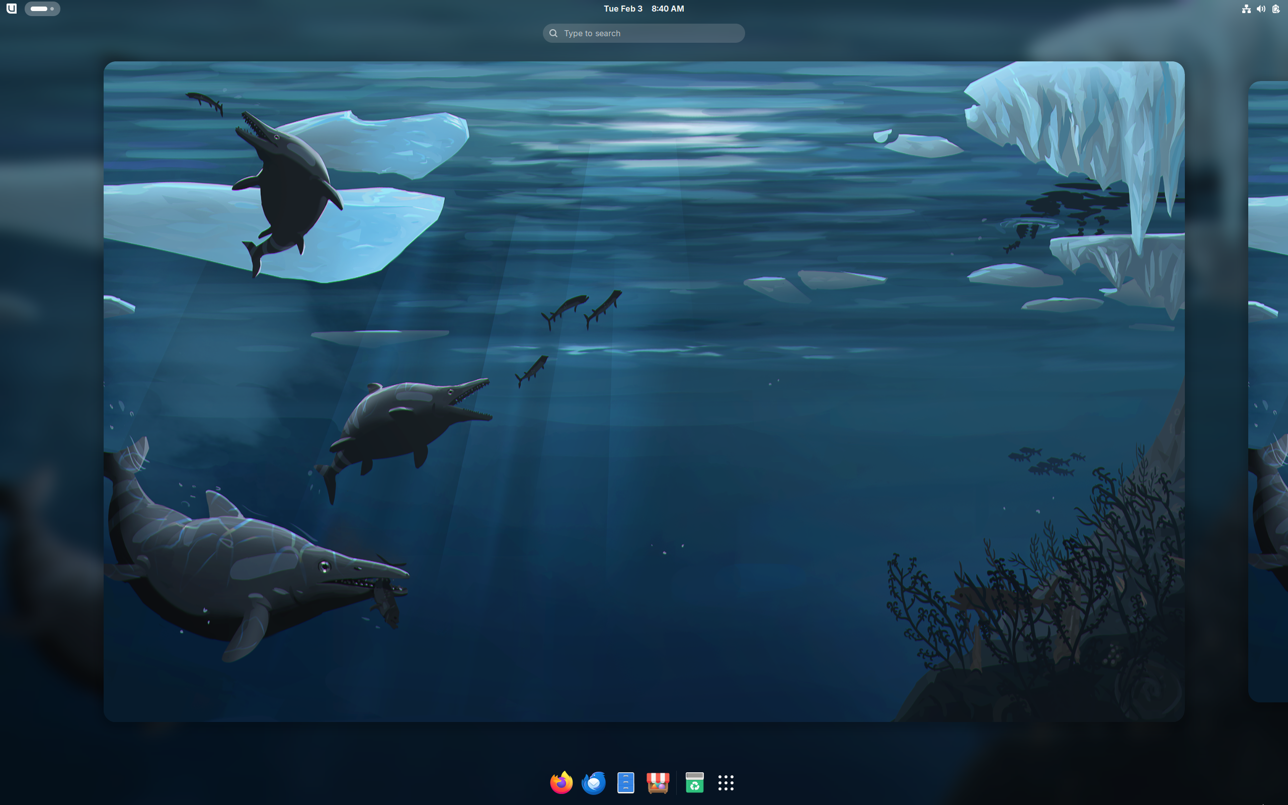Bluefin desktop screenshot: 43.20260203
