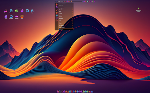 Bluestar desktop screenshot: Distribution overview
