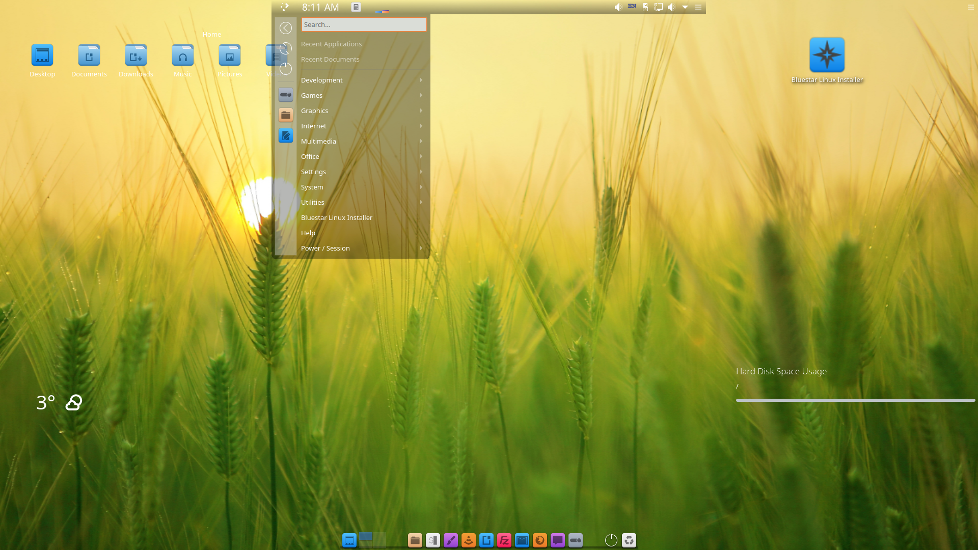 Bluestar desktop screenshot: 4.20