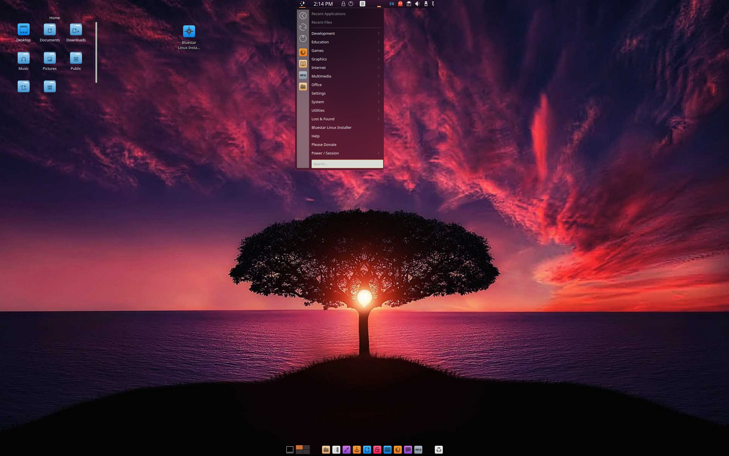 Bluestar desktop screenshot: 6.7.5