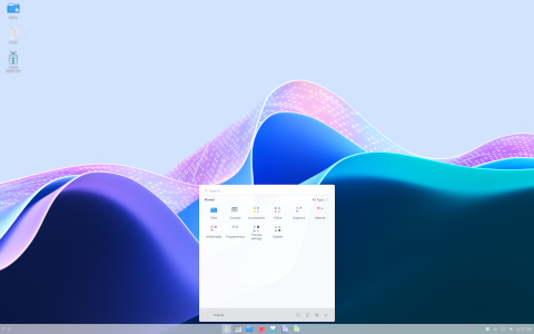 BRGV-OS desktop screenshot: Distribution overview