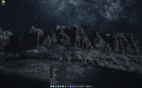 Br OS desktop screenshot: Distribution overview