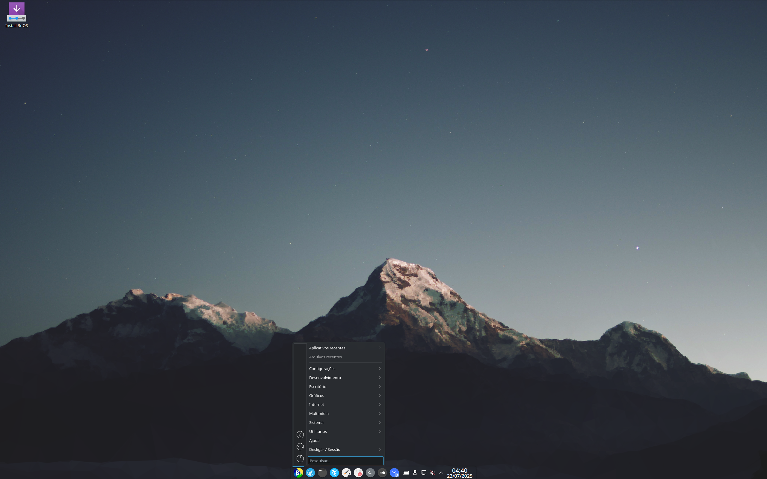 Br OS desktop screenshot: 12.11