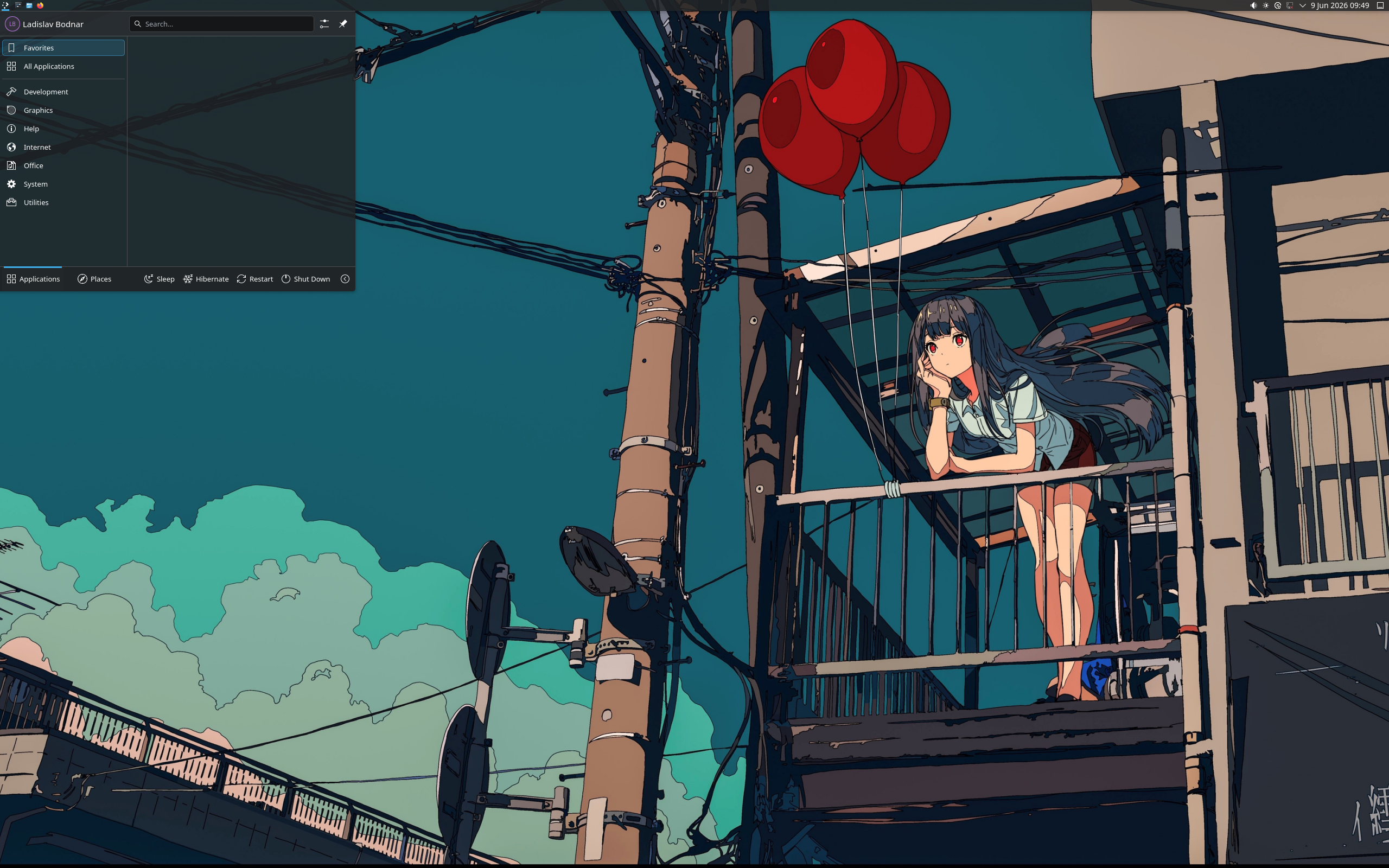 butrelinux desktop screenshot: 20260608