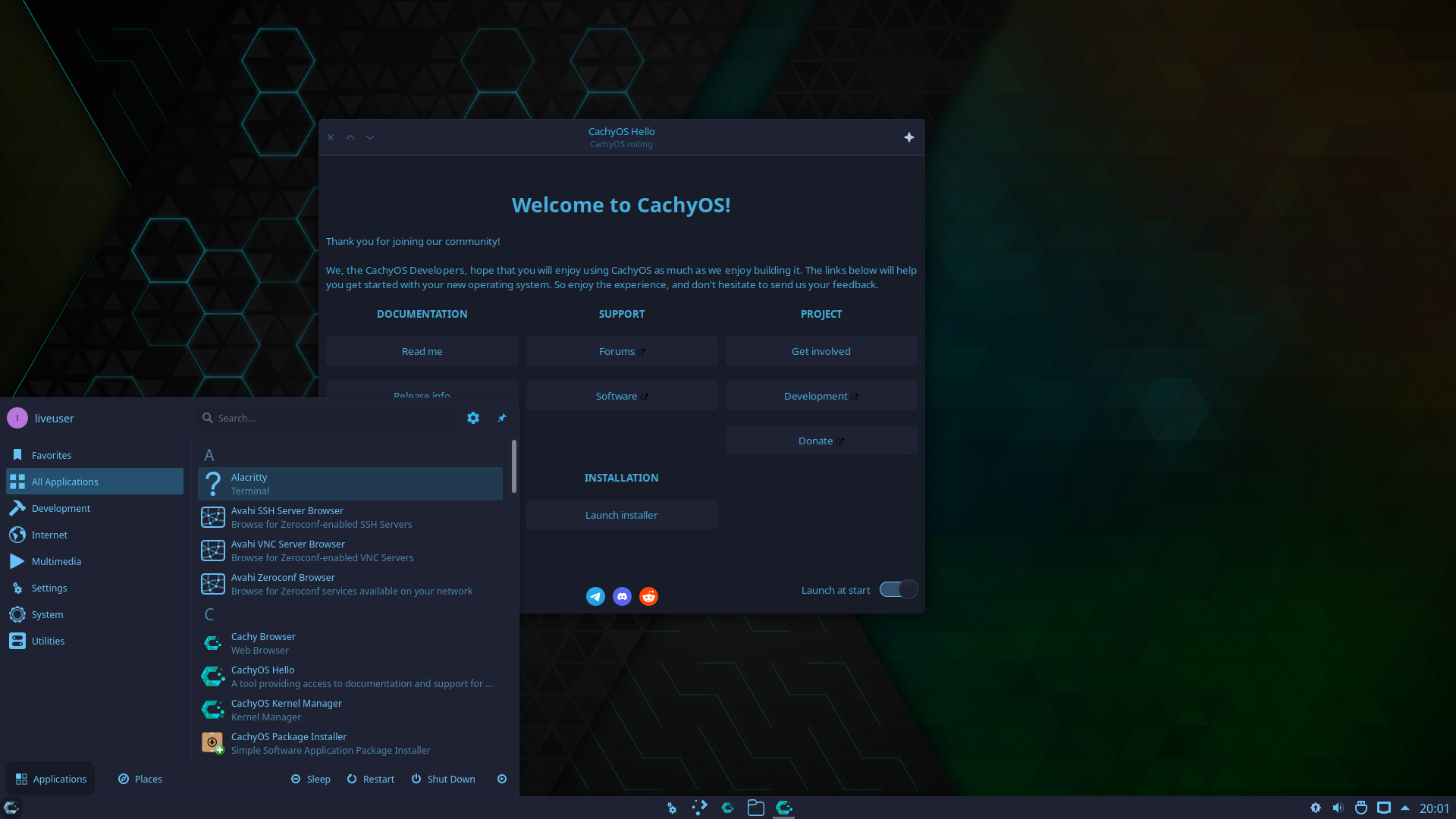 CachyOS desktop screenshot: 221023